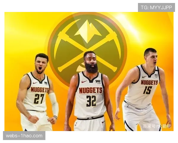 掘金三巨头同时在场净效率值+14.3 阵容默契度高